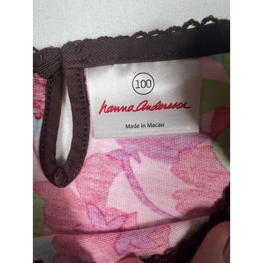 Hanna Anderson 100% Cotton Flare Arm Bold Colors Size 100 US 4T - Picture 3 of 4